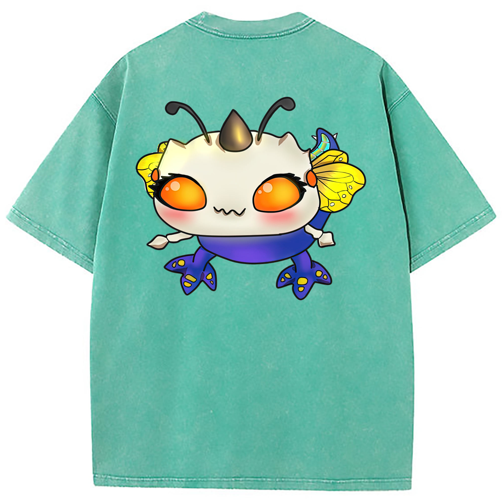 （画像用） リーグ・オブ・レジェンド League of Legends LOL 綿100% ヴィンテージ風 半袖Tシャツ（背面プリント）